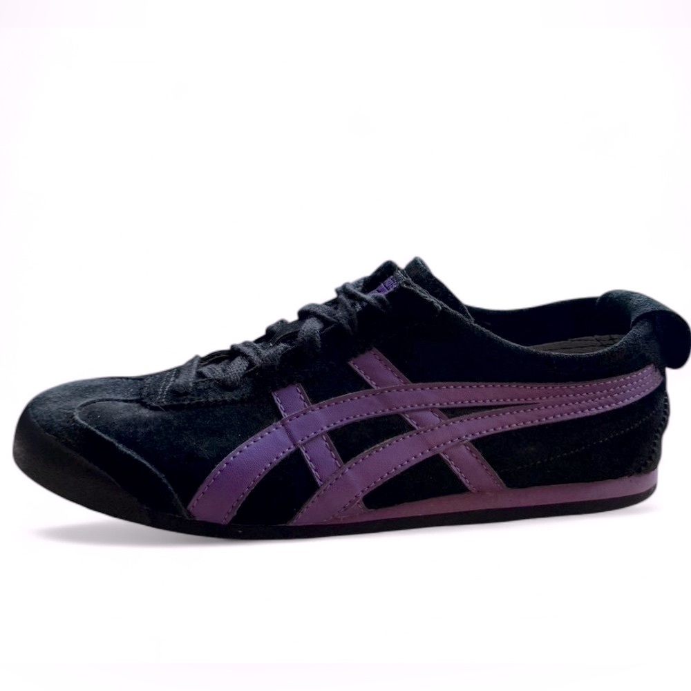 Onitsuka Tiger by Asics Black and Purple Sneakers Womens Size 8.5